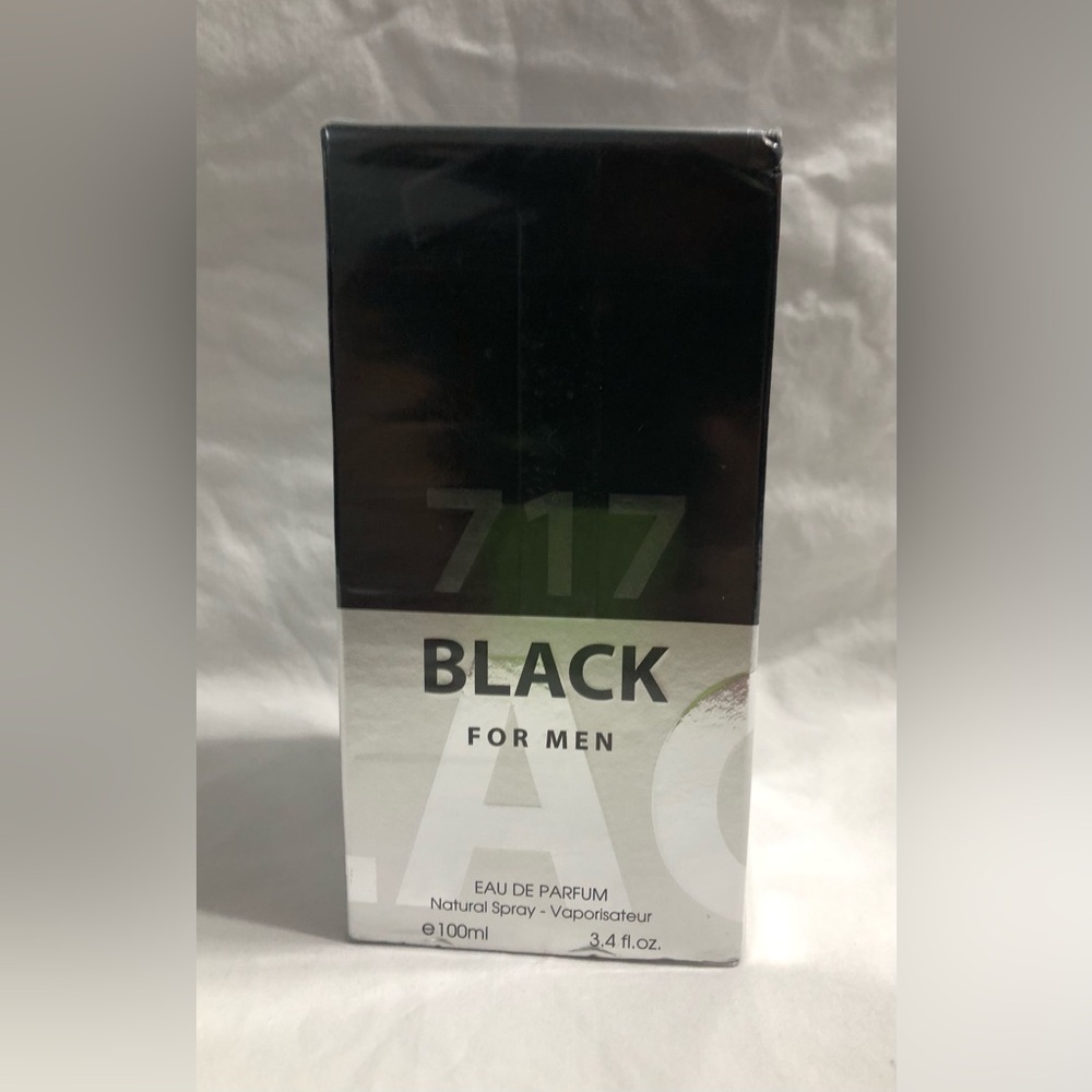 FraGrance Couture 717 Black For Men EAU De Parfum: Natural spray-.3.4oz
